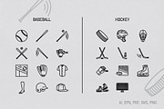 Linear Sports Icons, an Icon by The Fake PNG (Thumbnail 3 of 11)
