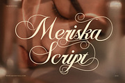Meriska Elegant Wedding Script Font, a Script Font by Graphicxell (Thumbnail 1 of 8)
