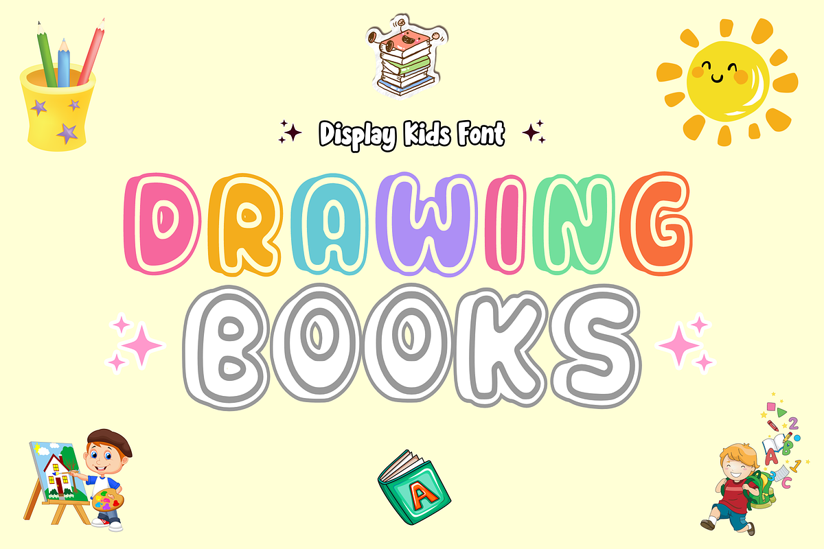 Fantasy School - Display Font, a Font by KiddoGlyphs Studio (Photo 2 of 5)