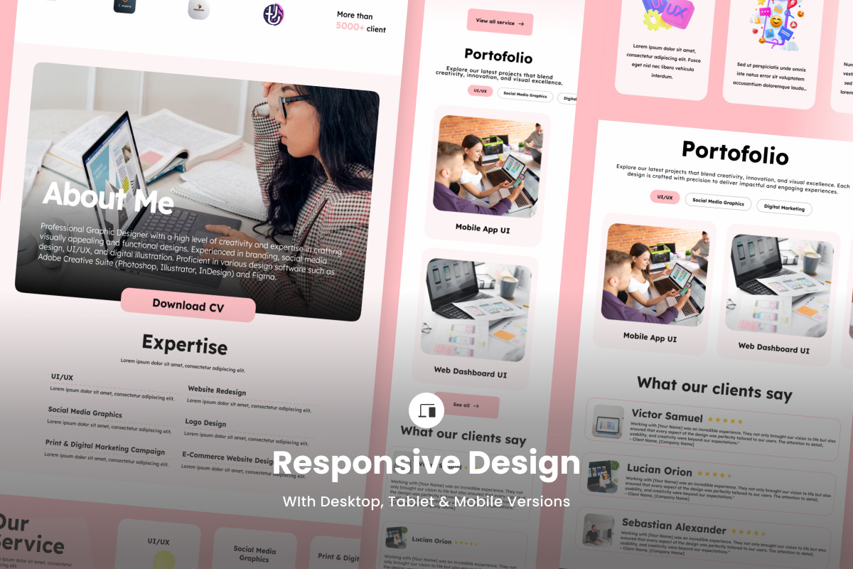 Elowen - Artistic Portfolio Landing, a Landing Page Template by twinstd (Photo 3 of 5)