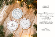 Ornament Mockup Set of 3, a Household Mockup by EmpaviMockups (Thumbnail 4 of 5)