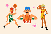 Basketball Player Asset Illustration, a Person Illustration by graphicook (Thumbnail 3 of 3)