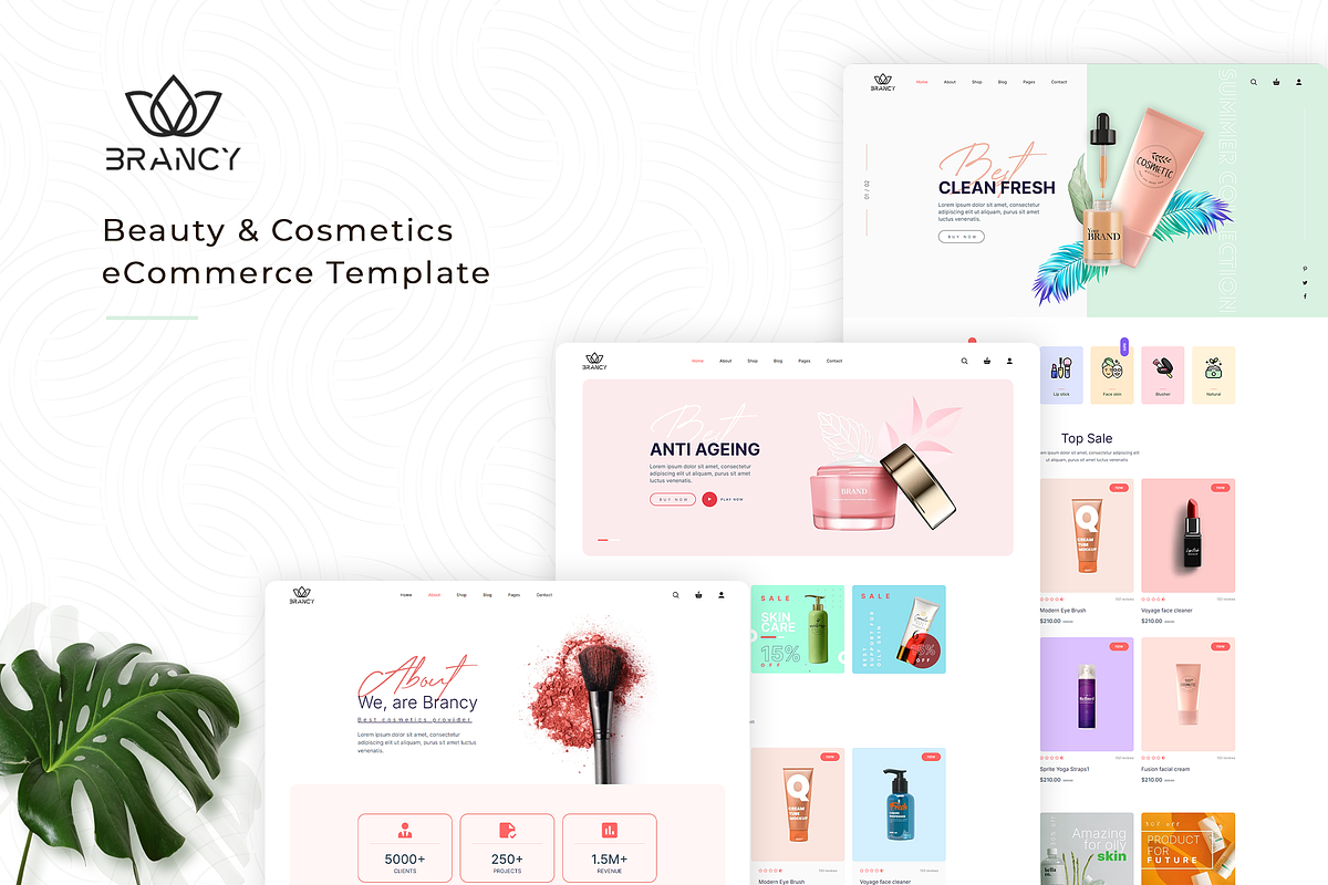 Cosmetic & Beauty Salon HTML Tempate, a Bootstrap Template by HasThemes (Photo 2 of 4)