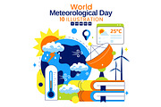 10 World Meteorological Day, an Object Illustration by denayunebgt (Thumbnail 1 of 4)