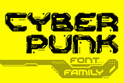 Cyberpunk Style Font, a Font by Sentavio (Thumbnail 1 of 10)