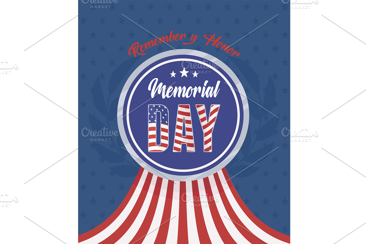 memorial day honor, an Object Illustration by studiogstock