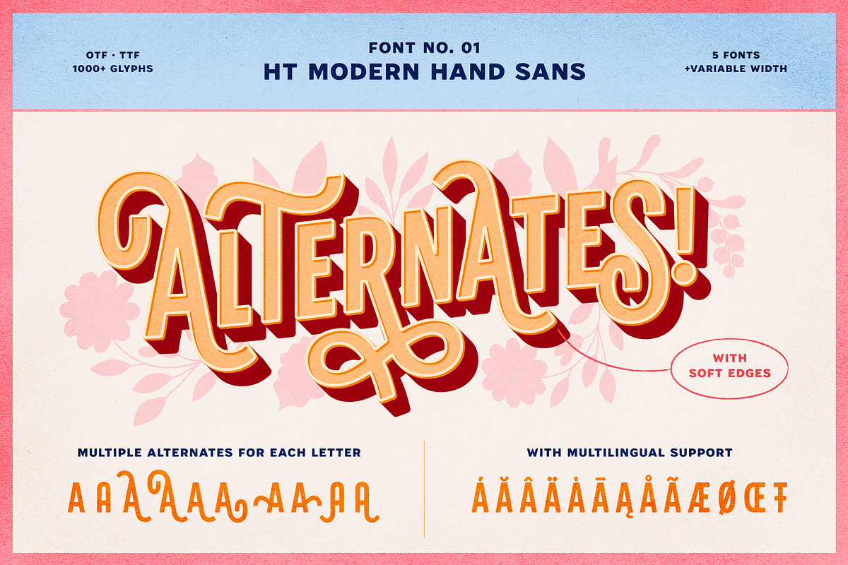 Modern Lettering Fonts Collection, a Script Font by Heritage Type Co. (Photo 6 of 21)