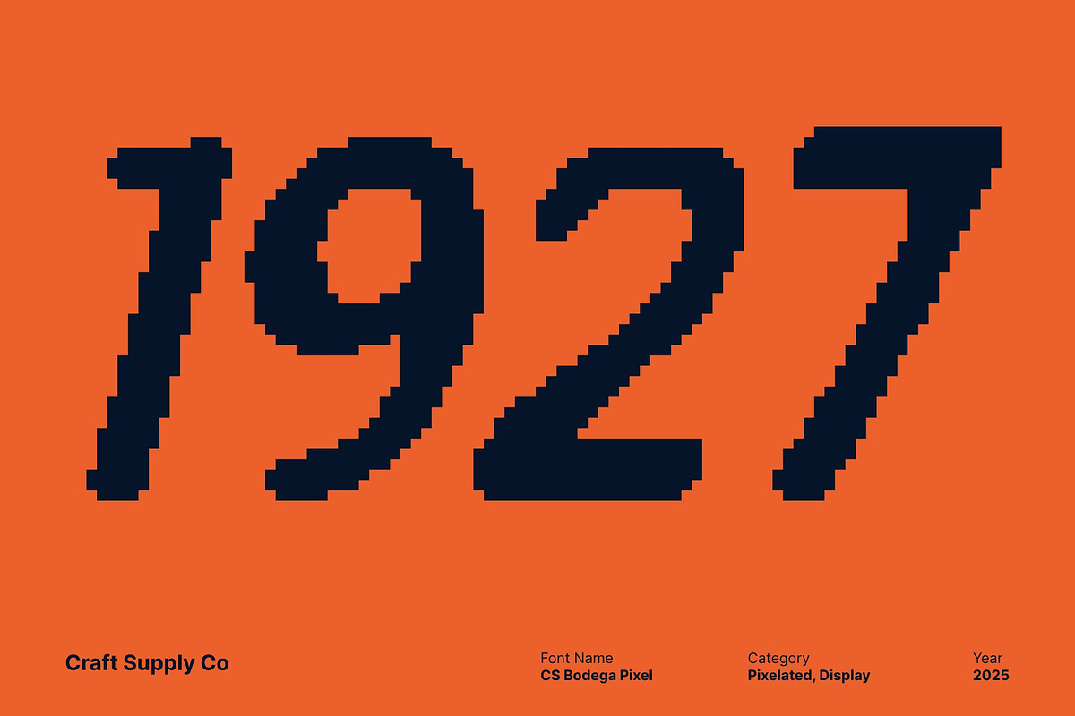 CS Bodega Pixel, a Handwritten Font by Craft Supply Co. (Photo 3 of 8)