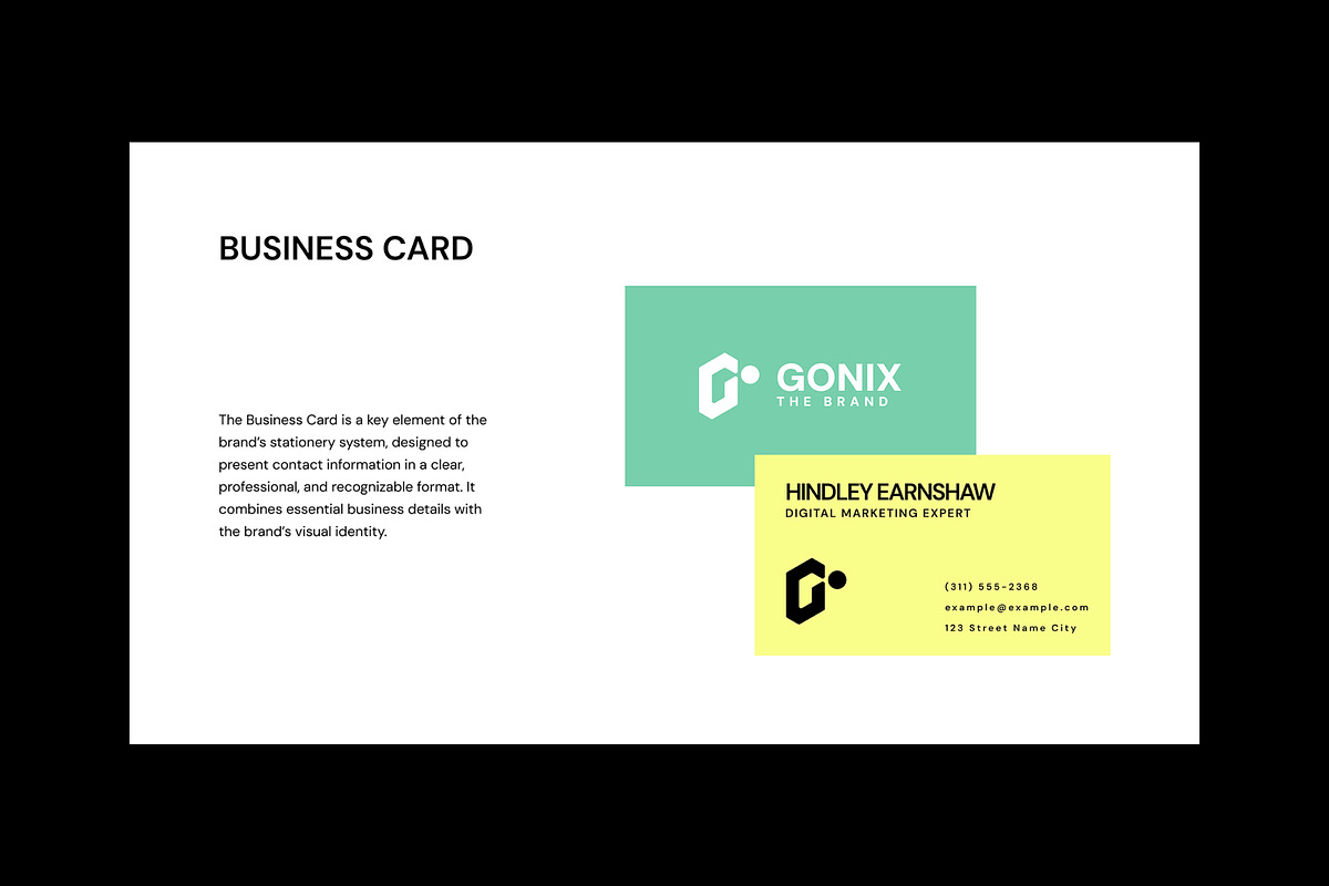 GONIX | Brand Identity Figma & Canva, a Branding & Logo Template by Artisan Vibes (Photo 5 of 11)