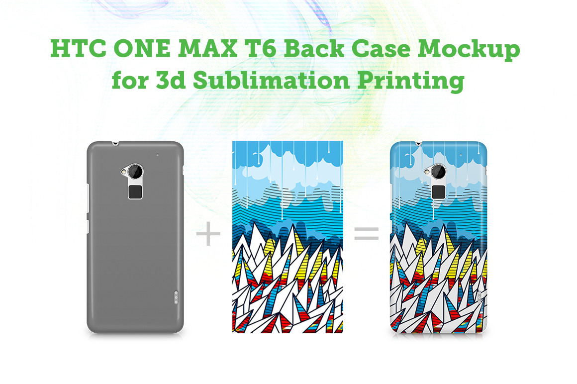 Htc One Max T6 3D Case Mockup by Vecras  Creative Market