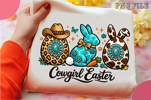 Cowgirl Easter Png, Western Easter P, an Illustration by OK Design