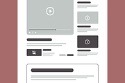 Wireframe Landing Page Design, a Wireframe Template by MightyDesign (Thumbnail 4 of 10)