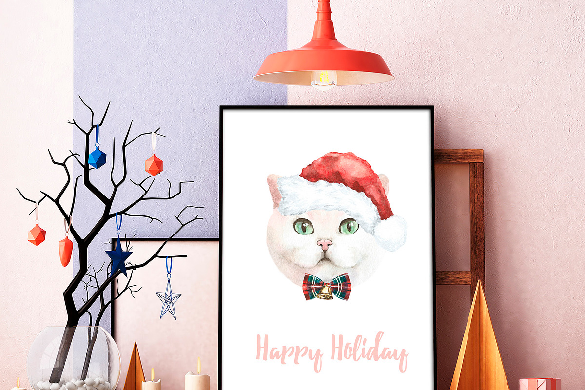 Christmas Character Dogs & Cats, an Animal Illustration by Catherine Wheel (Photo 21 of 23)