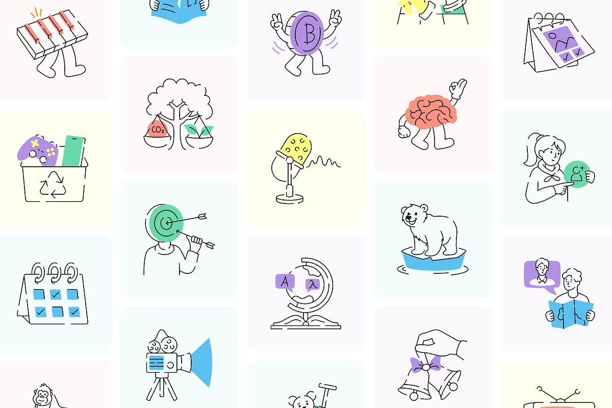 Creative Illustrations Bundle, a Decorative Illustration by Brickclay (Photo 6 of 19)
