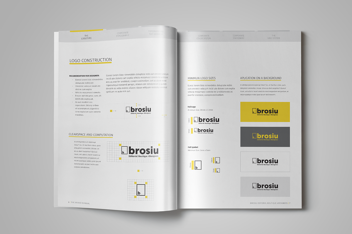 Brand Manual, a Templates & Theme by StockInDesign (Photo 3 of 10)