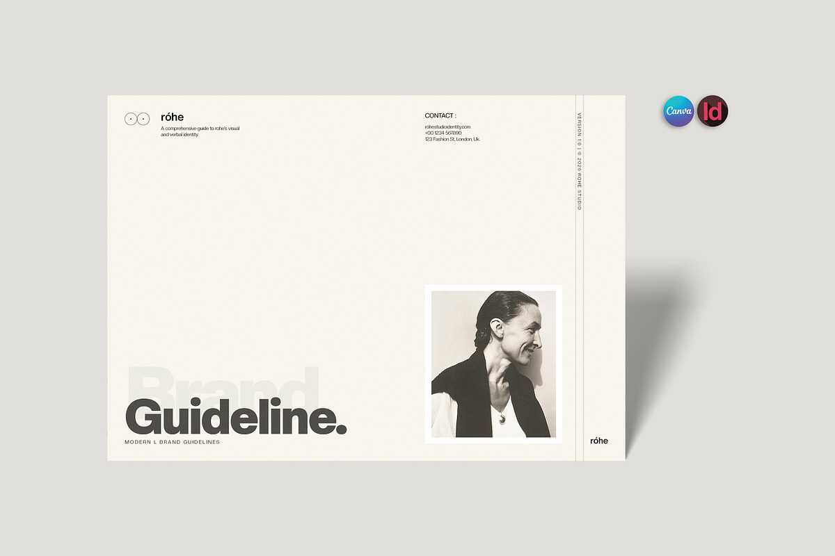 Róhe | Brand Guideline Template, a Branding & Logo Template by Graphpexel (Photo 1 of 10)