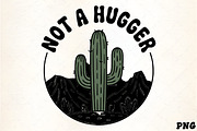 Not a hugger cactus desert funny gra, an Illustration by CrexoraLab (Thumbnail 3 of 4)