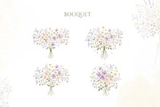 Wildflower Watercolor PNG Bundle, a Decorative Illustration by Arslan (Thumbnail 10 of 16)