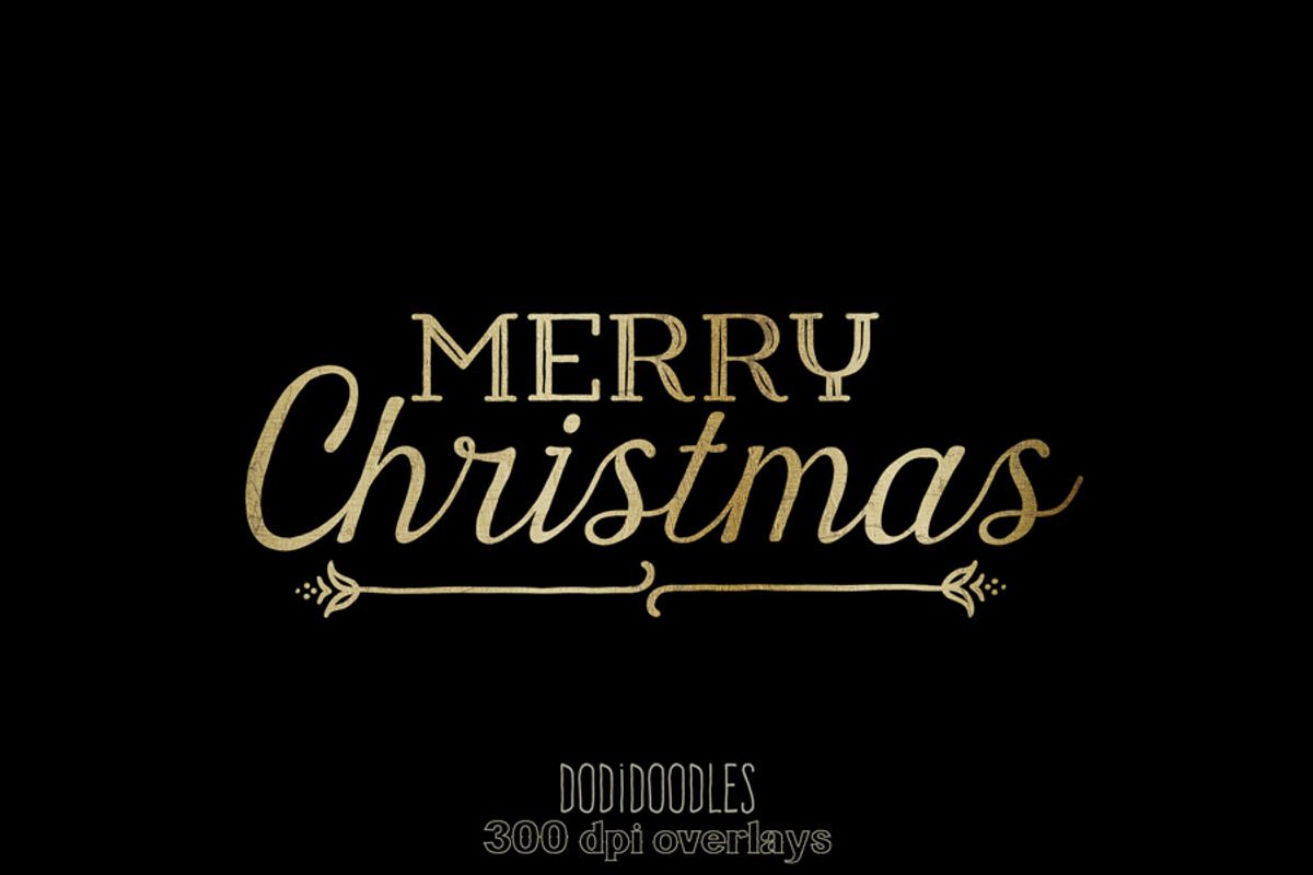 Gold Christmas Photoshop Overlays, a Graphic by Jodi Van der Kruik (Photo 4 of 4)