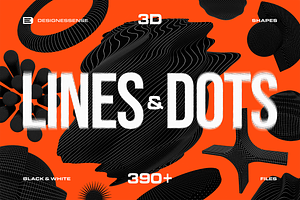 390 Lines & Dots 3D Shapes