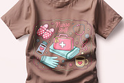 Nurse Stuff Png Registered Nurse Png, a Seasonal Illustration by Unique Design Team (Thumbnail 3 of 7)