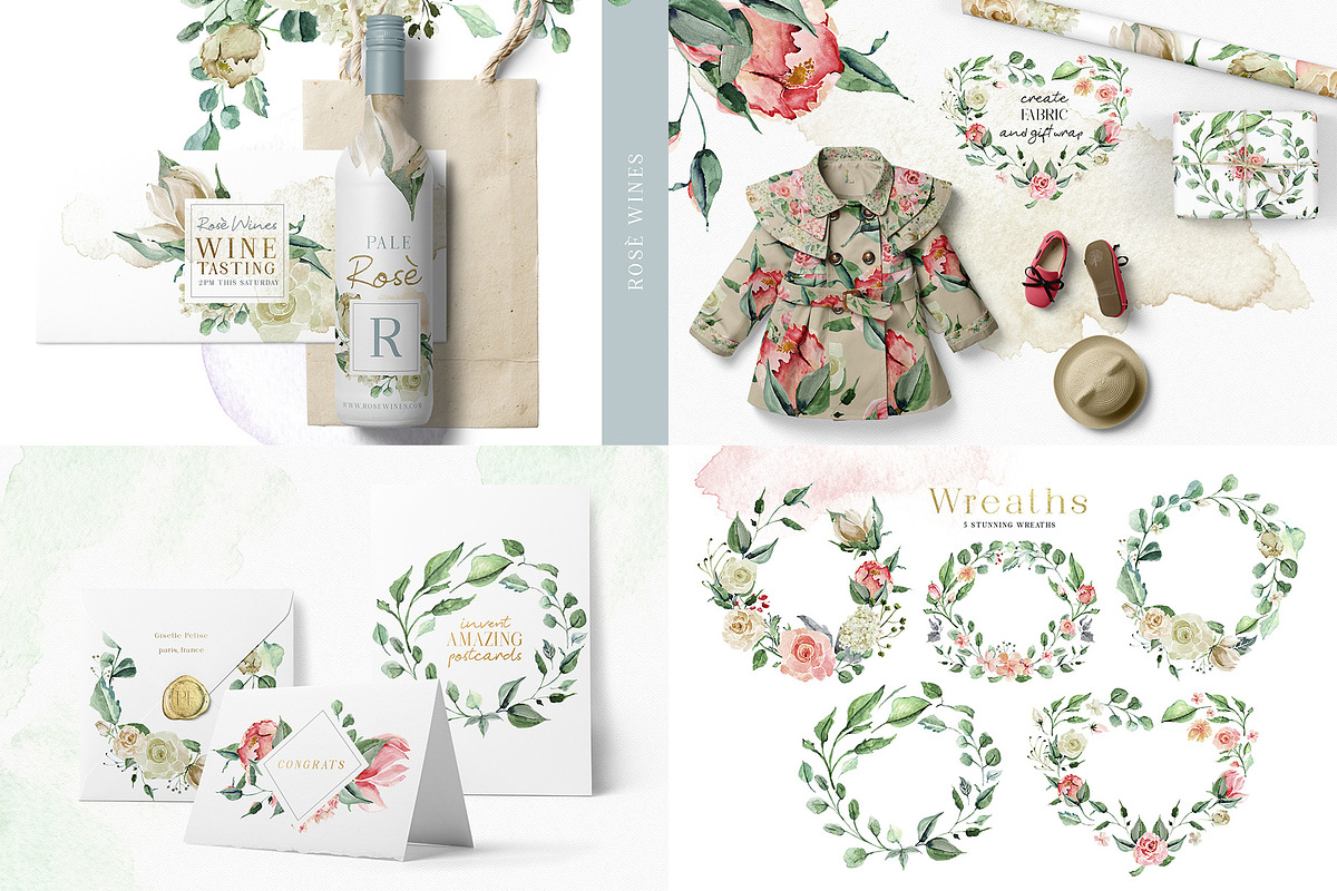 Watercolor Bundle - Designer Deal, an Illustration by Creativeqube Design (Photo 16 of 72)