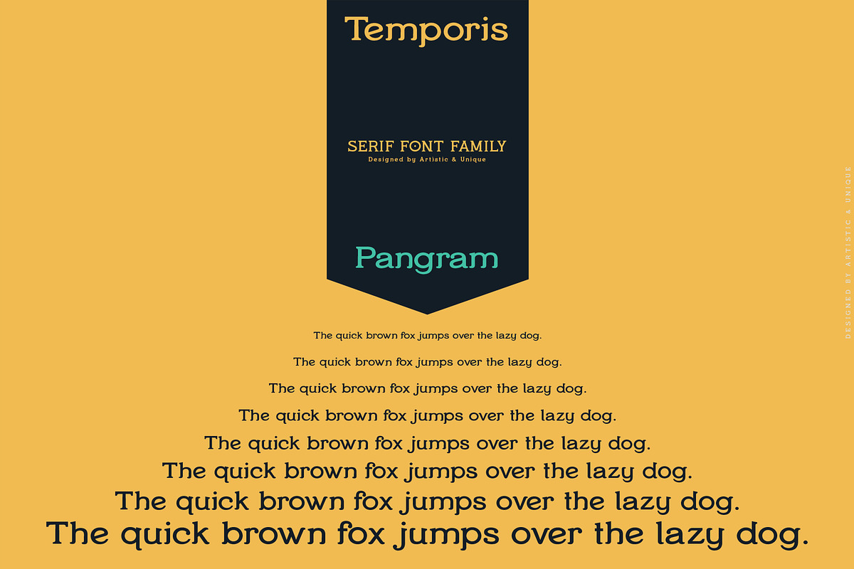 Temporis - Serif Font Family, a Serif Font by Artistic & Unique (Photo 12 of 13)