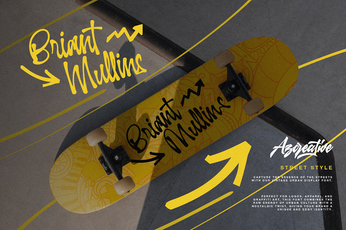 Kareema - Vintage Urban Display Font, a Handwritten Font by Azcreative Studio (Photo 5 of 12)