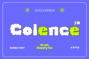 Colence 3D, a Sans Serif Font by Craft Supply Co. (Thumbnail 1 of 8)