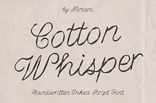 Cotten Whisper Elegant Ink Font