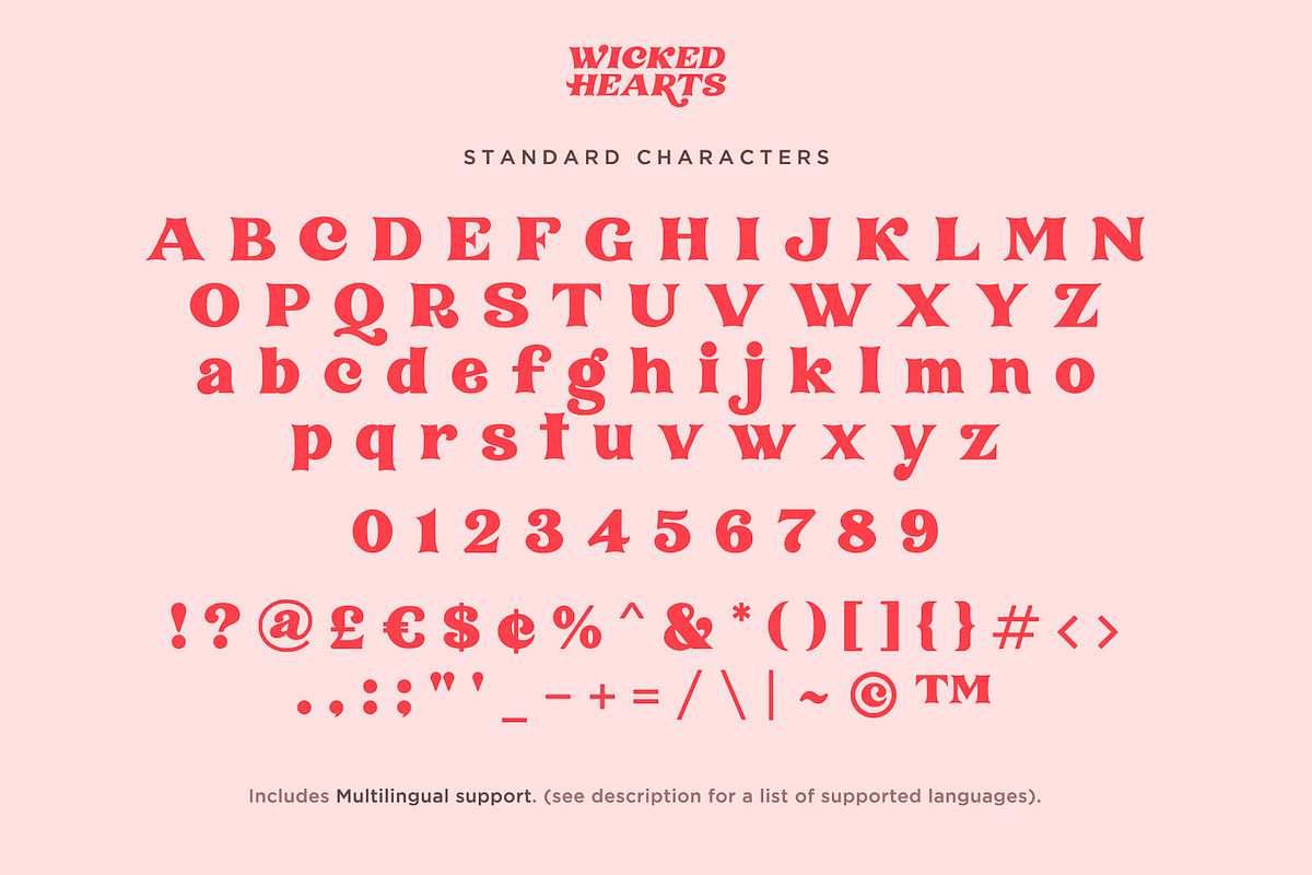 Wicked Hearts Retro Serif, a Serif Font by Sam Parrett (Photo 11 of 12)