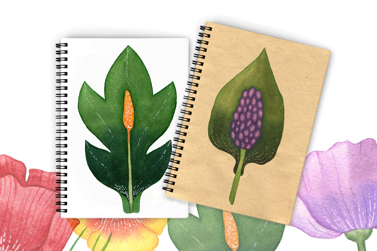 Watercolor flower set, a Decorative Illustration by Marina Zabrodina (Photo 4 of 4)