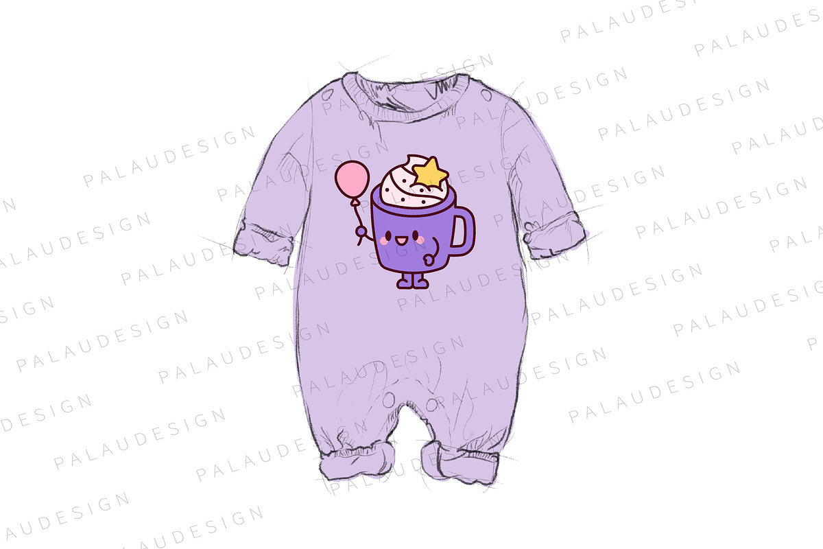 Cute Kawaii Hot Chocolate Christmas, a Seasonal Illustration by Palau (Photo 8 of 12)