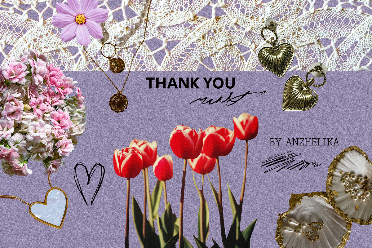 Messy Scrapbook: Spring Collage Kit, an Object Graphic by Anzhelika (Photo 12 of 12)