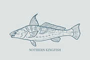 Hand drawn vectors of saltwater fish, an Animal Illustration by Naty Art (Thumbnail 6 of 11)