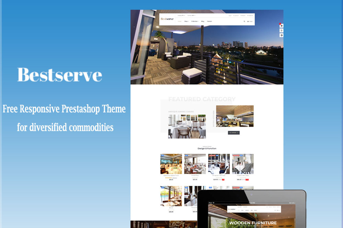 Leo Bestserve Free Prestashop Theme, a Bootstrap Template by LeoTheme (Photo 1 of 5)