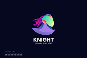 Knight Gradient Colorful Logo, a Branding & Logo Template by Zeer Graphic