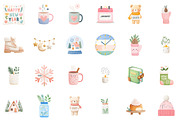 Hygge New Year Scandinavian Clipart, an Illustration by Sublimation Artist (Thumbnail 2 of 6)