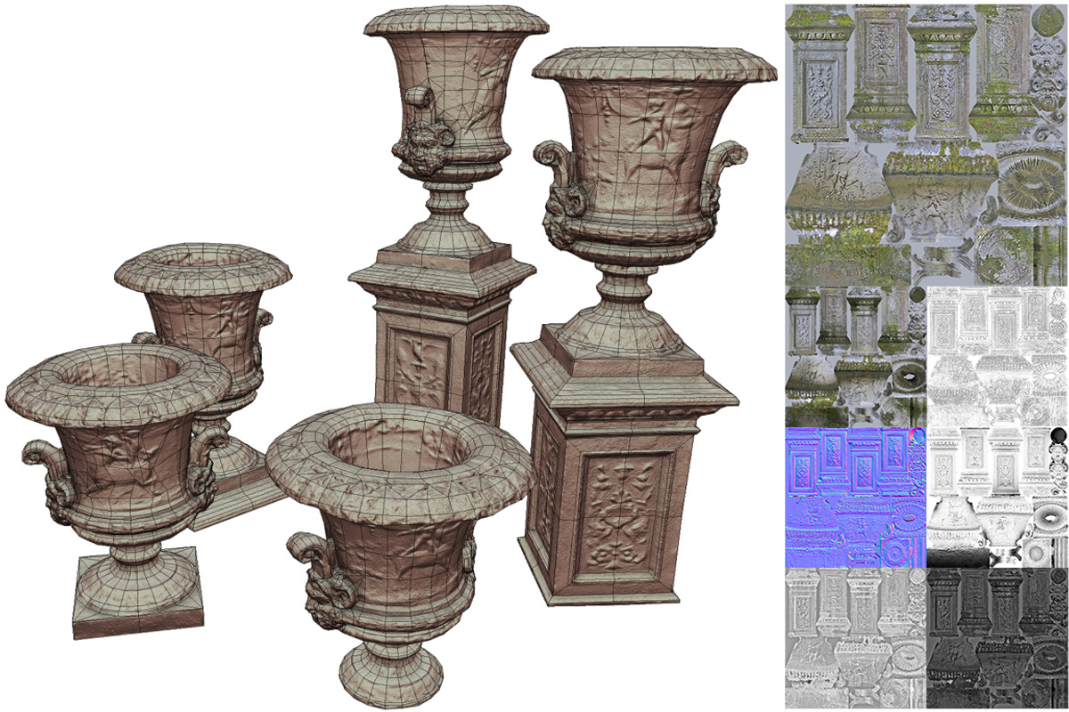 Vase from park, an Environmental 3D Model by Beatheart Creative Studio (Photo 14 of 14)