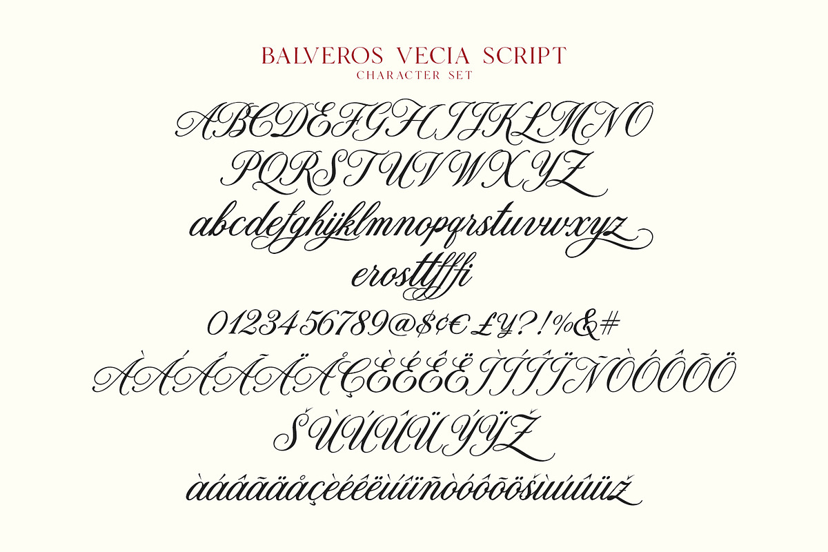 Balveros Vecia Font Duo, a Script Font by Maulana Creative (Photo 6 of 7)