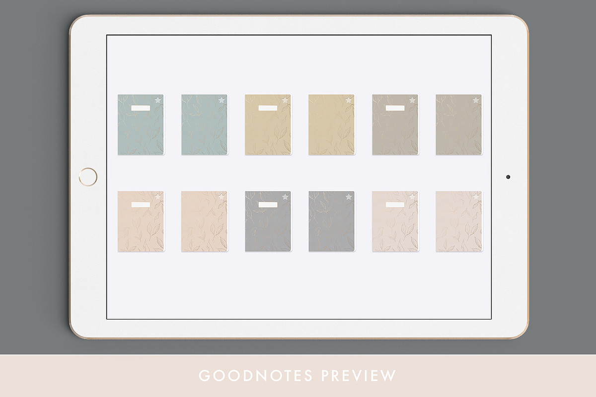 Goodnotes Digital Notebook Covers, a Stationery Template by By Lef Planning (Photo 4 of 5)
