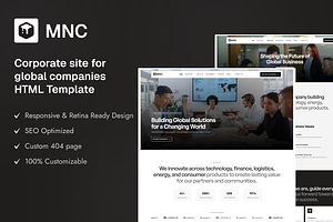 MNC - Corporate Website Template, a HTML Template by TNCFlow