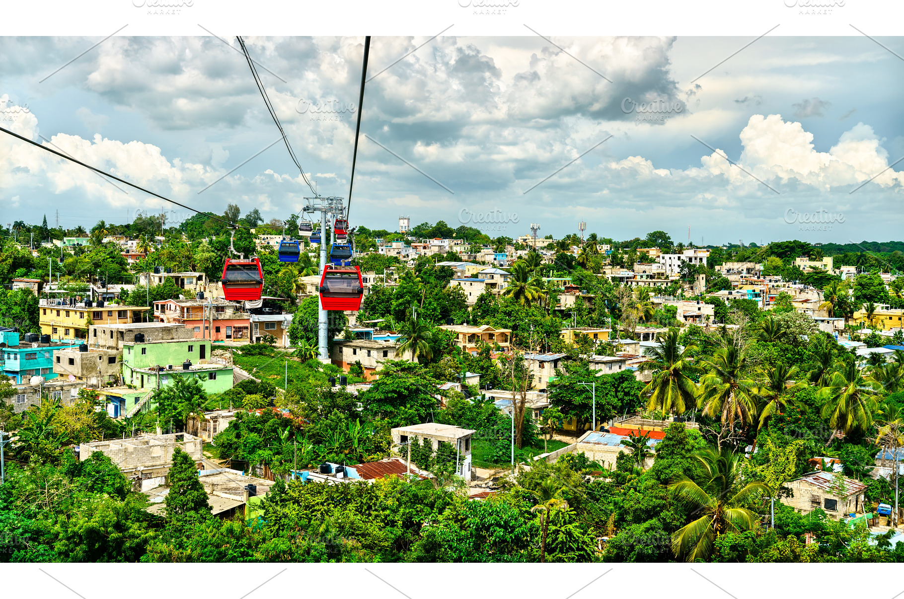 Cable car in Santo Domingo, capital, a Transportation Photo by Leonid Andronov