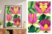 Abstract floral poster designs set, a Decorative Illustration by Good Studio (Thumbnail 8 of 8)