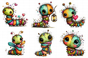 Cute Whimsical Caterpillar PNG Clipa, an Illustration by Daily.Designs (Thumbnail 7 of 8)