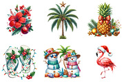 Tropical Aloha Christmas Clipart, an Illustration by DreamArtGraphic (Thumbnail 5 of 5)
