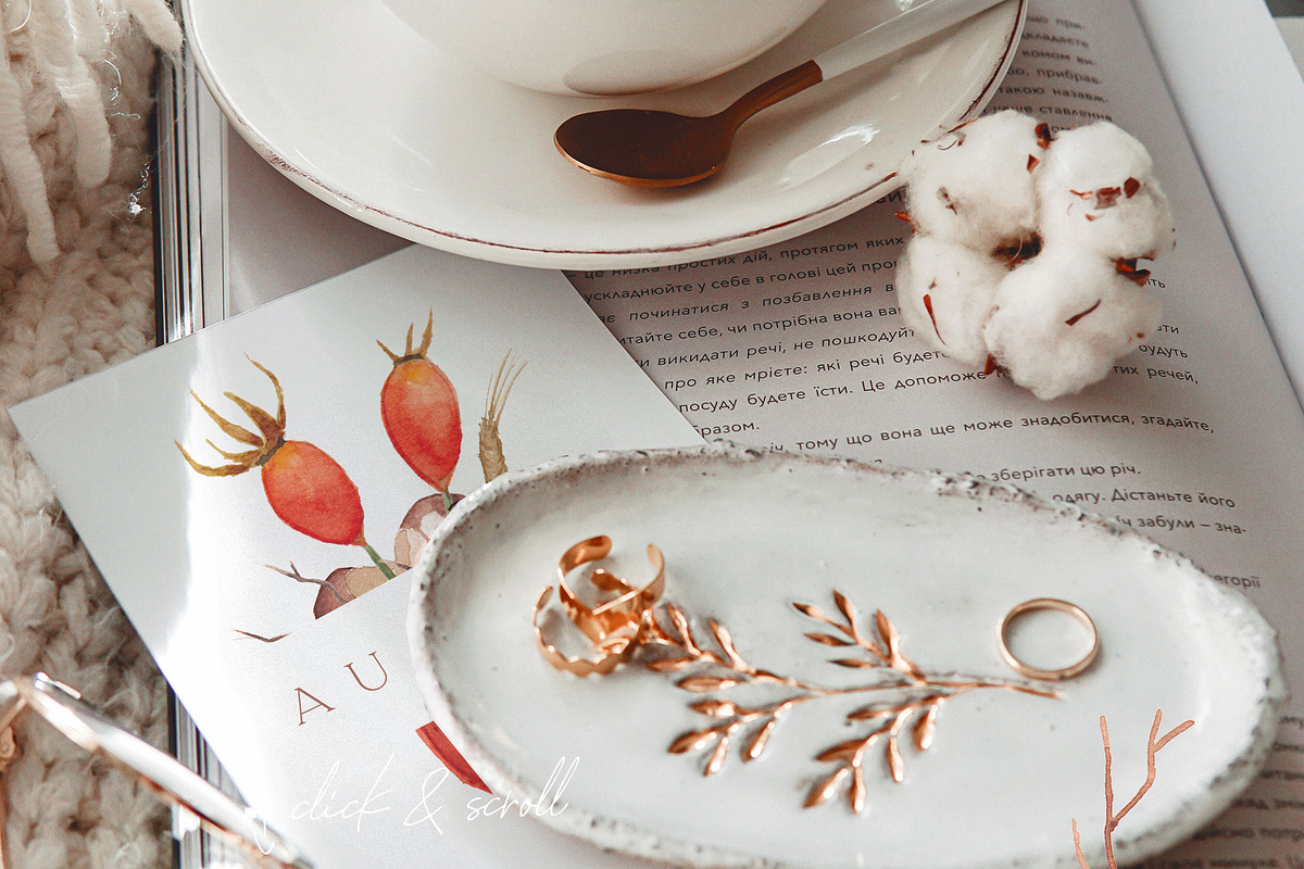 Gold Autumn leaves pumpkin & fashion, an Illustration by January Bloom (Photo 5 of 16)