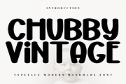 Chubby VIntage, a Sans Serif Font by InermediaSTUDIO (Thumbnail 1 of 8)