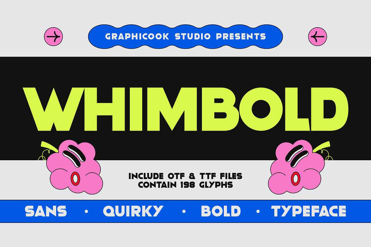 Whimbold, a Sans Serif Font by graphicook (Photo 1 of 10)