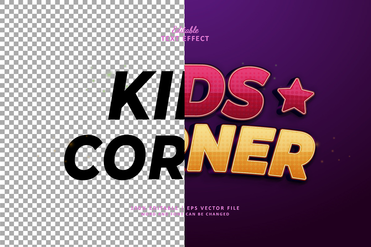 Text Effect Kids Corner, a Layer Style Add-On by Navy Graphic (Photo 2 of 2)